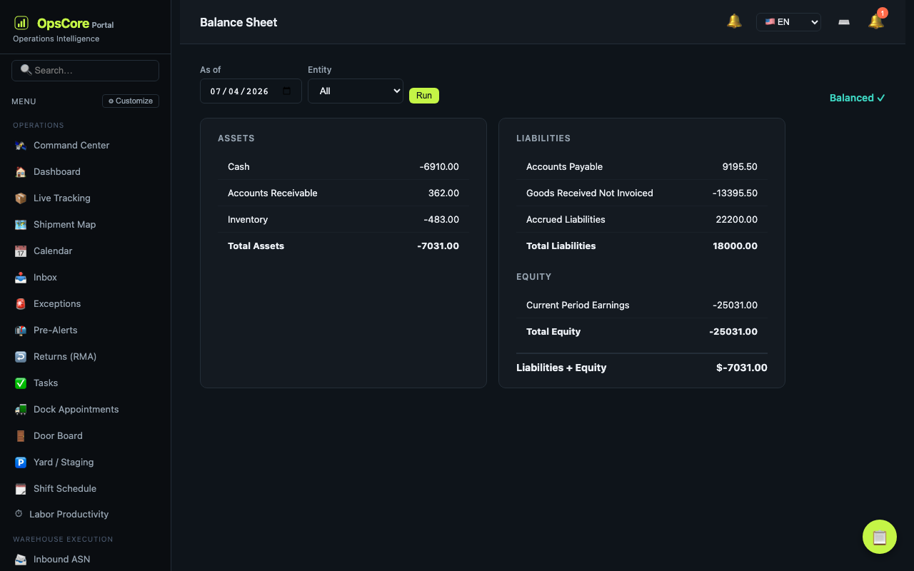 Finance & Accounting screenshot